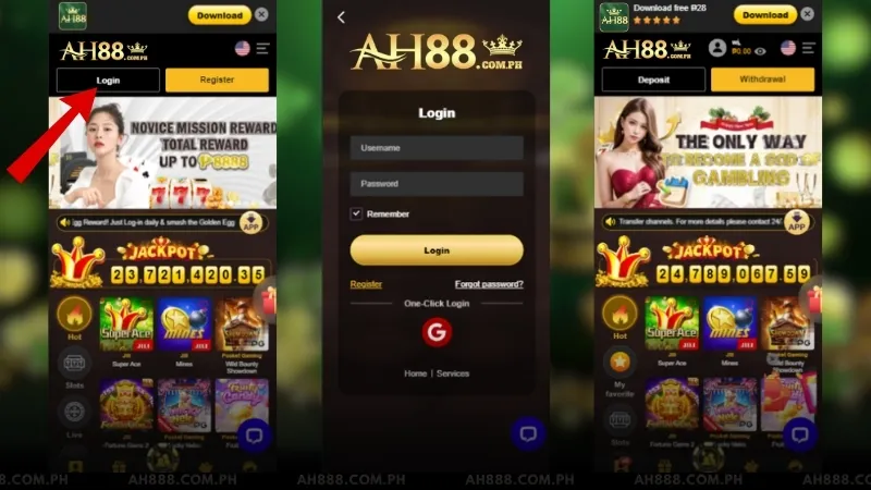 AH88 Login Form